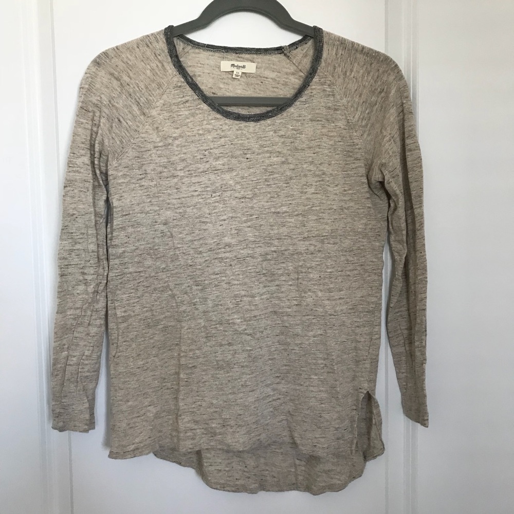 Madewell Oatmeal/Grey Long Sleeved XS